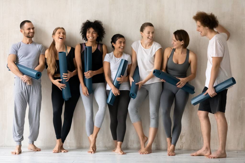 A group of people wearing Eco-Friendly activewear